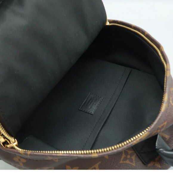 100% Authentic Louis Vuitton Palm Springs Brown Monogram Canvas Backpack - Picture 10 of 12